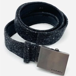 Chanel Donegal Tweed Ladies Belt 42".
